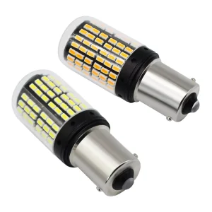 New High Brightness Automotive LED Reverse Lights Brake Turn Signals Decoding 1156 144 SMD 3014 Anti Flicker Constant