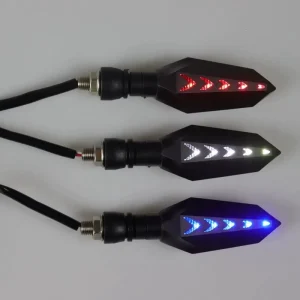 New Hot Seller Motorcycle LED Turn Signals for Electric Bikes Scooters Sequential Flowing Turn Lights 12V 1 Lens Made Mainland