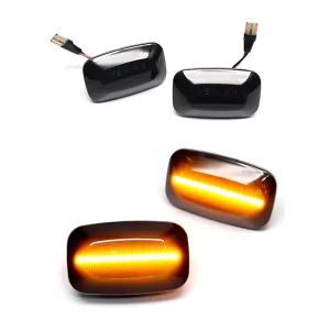 New Led Dynamic Side Marker Turn Signal Light Sequential Blinker for Land Cruiser Landcruiser LC79 Series Plastic Grey