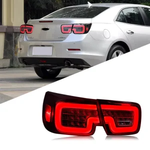 New Malibu Rear Lamp Assembly LED Taillights with Running Lights Streamer Turn Signal 12V
