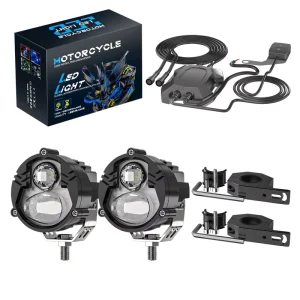 New Motorcycle LED Work Lights Gourd style Spotlight Combo Lamp High low Beams Car Accessories Kit Lamps