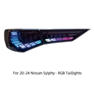 New RGB Multi Color DRL Fog Lamp Turn signal Brake Light LED Back Tail Light for 14th Gen Nissan Sylphy Sentra