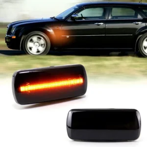 New Sequential Amber LED Side Marker Turn Signal Indicator Lights for 300 Fiat Freemont for Compass Cherokee Liberty