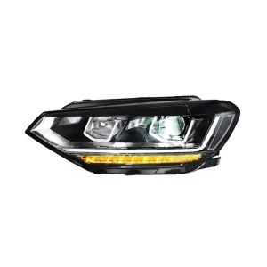 New Touran L Headlight Assembly Retrofit LED Laser Bi Beam Projector Daytime Running Lights Turn Signals Car