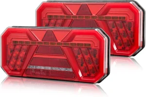 New Truck Light 12V 24V E Mark Approved 7 Function Trailer Caravan Truck Rear LED Indicator Reversing Fog IP67 Waterproof