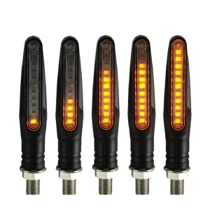 New Universal LED Motorcycle Turn Signal Light 12V Waterproof Amber Flasher Indicator Blinker Rear Light Lamp Yueze Accessories