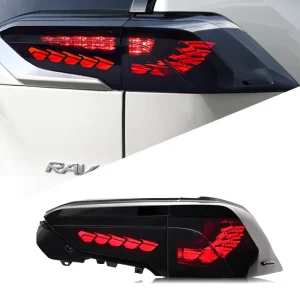 New Upgrade Modified Full Tail Lamp Car Accessories for Toyota RAV4 Dynamic Turn Signal Brake LED Taillight