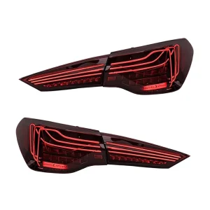 New for 4 Series G22 G82 M4 CSL Tail Light Assembly Retrofit with LED Daytime Running Turn Signals 35W Model SJC