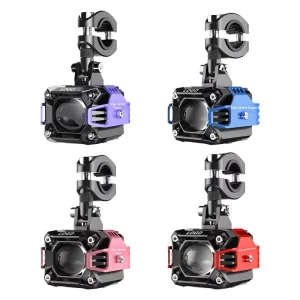 New-style Motorcycle LED Spotlights Electric Vehicle Road-clearing High-low-beam Headlights 60W External High-power Ultra-bright