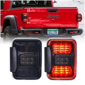 Newest Design LED Taillights Aluminum Housing USA Style Car LED Tail Lights 30W Truck Tail Light for Jeep TJ