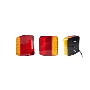 Nicar 12V LED Truck Tail Light Turn Signal Brake IP65 Waterproof Magnetic Base Universal Fitment 7Pin European Plug Warning