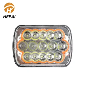Night Working Car Auto Driving High Low Flashing Waterproof Square 7 Inch 12V 45W Led Headlights Square Projector Led Headlights