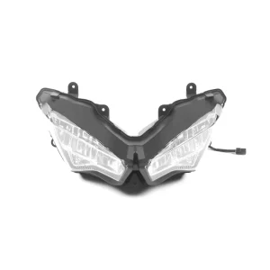 Ninja400 Ninja250 Motorcycle Lighting System Front LED Headlight Lamp Assembly with Clear ABS Lens