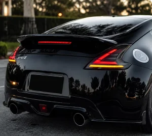 Nissan 370Z Z34 LED Rear Tail Light Assembly Smoked Lens Dynamic Indicator Brake Lamp