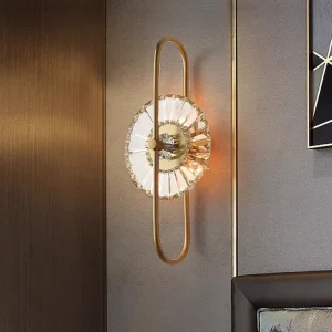 Nordic Indoor Sconce LED Glass Modern Bedside Bracket Lights Gold Glass Wall Lamp