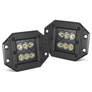 Nova Auto Exterior Lighting White Flush Mount LED Pods Combo IP67 Waterproof Aluminum Material for UTV Light Accessories