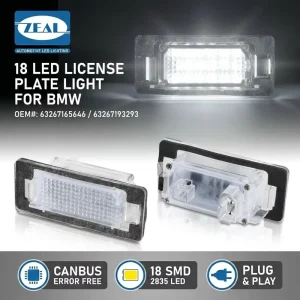 Number Plate LED Tag Lights for BMW E39 E60 E82 E90 E92 E93 M3 E70 X5 E61 E88 F10 Accessories CE E Mark Approved