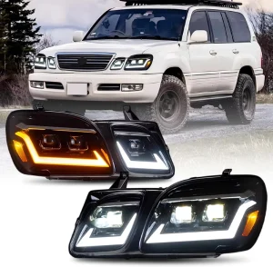 OE Fit Front LED Headlight Assembly for Lexus LX470 Model Auto Parts Factory Supply