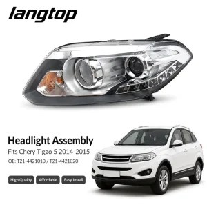OE T11 3772010 Original Quality Halogen Headlight Assembly with High Low Beam for Chery Tiggo 5 SUV