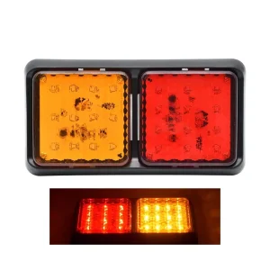 OEM 12V 24V Amber Red LED Multi-Function Tail Light for Car Truck Trailer Vehicle