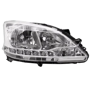 OEM 260103RA0C 260603RA0C Front Headlight Assembly LH+RH for Nissan Sylphy B17 Black Base Halogen LED Replacement