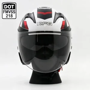 OEM Custom Graphic 3/4 Open Face Helmet Low Profile ABS DOT Certified for E-Scooter Adult Motorcycle Helmet