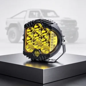 OEM Ditch Auxiliary Fog Off-Road Spot Pods 5/7/9 Inch Round Driving 3 Side Shooter LED Work Lights for Truck Jeep SUV 4×4