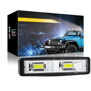 OEM H-1A-COB-48W 6 Inch Ultra Bright COB White LED Car Work Light Bar CE Certified 12V-24V Waterproof Retrofit Upgrade