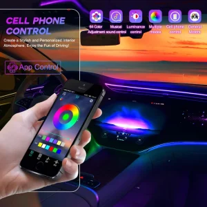 OEM Manufacturer Customizable RGB Dynamic Symphony Car Interior Light 18 22 in 1 Ambient Atmosphere LED Light Kit for Car