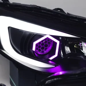 OEM New Arrival 70mm 86mm RGBW Hex Halos Rings with Milky Coating Car Light Accessories