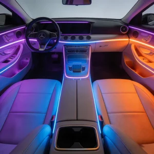 OEM ODM Factory Custom Ambient Lighting Easy Install Symphony Universal Car Interior RGBIC LED Ambient Strip Light Kit