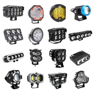 OEM ODM Factory Custom Grille Lens Devil’s Angel’s Eye Fog External Auxiliary Work Spot Light LED Motorcycle Spotlights