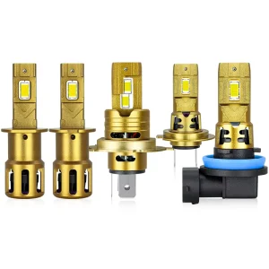 OEM ODM High Power High Brightness Plug and Play Aluminum Alloy LED Headlight Bulb for Car H1 H3 H4 H7 H11 9005 9006
