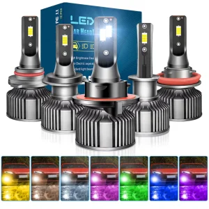 OEM ODM Multiple Colors Are Available General Motors Upgraded LED Fog Lights LED Headlight Bulbs for Car Automobiles H4 H7 H11