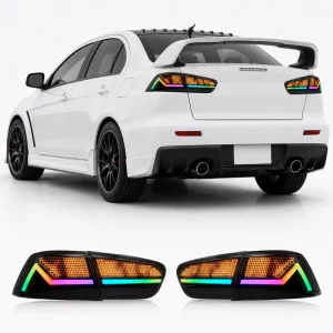 OEM Replacement ABS Tail Light for Mitsubishi Lancer EX EVO X Plug and Play Pre wired Connector