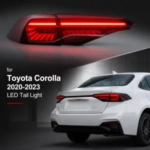 OEM Replacement Red Lens LED Tail Light Assembly Brake Turn Signal Rear Tail Lamp for Toyota Corolla