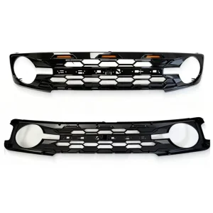 OEM STFD 09 001 Heritage Grille Gloss Black 3X Amber Light Premium Upgrade for Ford Bronco