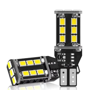 OEM T15 LED Bulbs 12V 15SMD 2835 Canbus Error Free Brake/Tail/Reverse Lights with 360 Beam and Thick PCB Board
