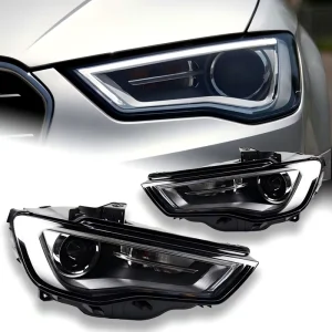 OEM Xenon Headlight Assembly for Audi A3 Left Right Pair Original Auto Lighting Parts 8VD941006D 8VD941005D