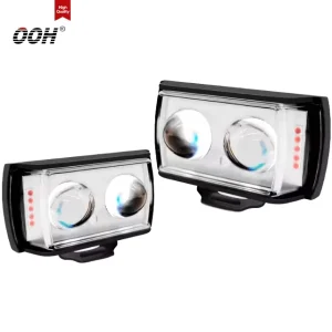 OOH 2 Lens Left Position LED Spotlight Fog Lamp Mini Driving Light for Car Truck SUV Motorcycle Lighting System