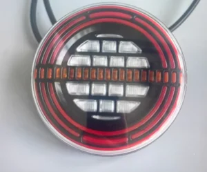 OVOVS 12V 24V Round LED Tail Light for Truck Trailer Van Lorry RV Bus 4×4 Pickup