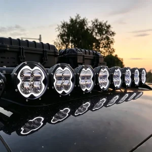 Off Road LED Light Bar 32 42 52 Inch Modular Linkable Driving Fog Work Spotlight for 4×4 UTV Trucks SUV ATV Roof Mount