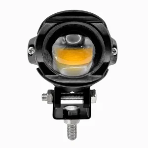Off Road LED Lights Auxiliary 18W Dual Color White Amber Motorcycle Spot Light Fog Laser Projector for Car SUV ATV