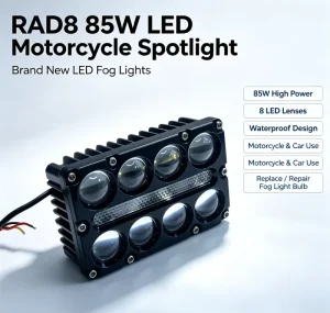 Off Road LED Lights Auxiliary LED Lights RAD8 25W Canbus Motorcycle Spotlight Auto Car LED Work Fog Light