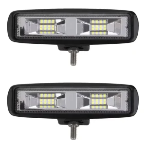 Off Road LED Work Lights 18W 48W White Yellow for 12V Cars Jeeps Trucks