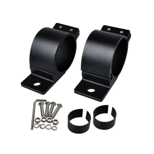 Off-Road Light Mount Bracket for Trucks & SUVs 2″ 2.5″ 3″ Clamp-On Round Tube Light Bracket for Front Bumper