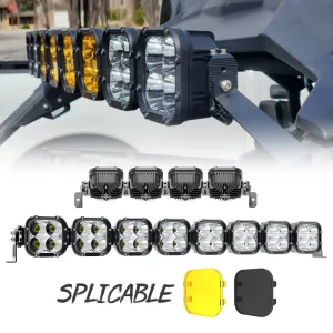 Off Road Spot Barra Led 4×4 UTV Roof Mount Offroad UTV Linkable Modular Led Light Bar for Polaris RZR Maverick X3 Trucks
