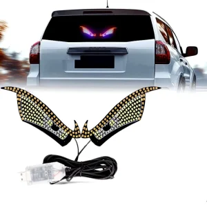 Off road Interior Light for Car SUV Windshield Accessory Devil Eye USB Dynamic Windshield Demon Screen Light Decorative