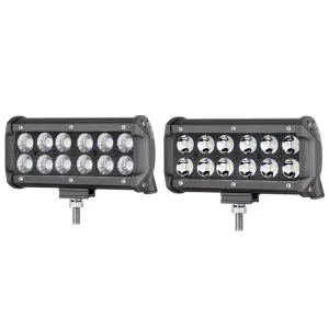 Off road Light Bar 6 Dual Row 36W LED IP67 Waterproof 7200 Lumens Spot Flood Light