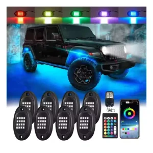 Off road Truck Decorative LED Underglow Multi zone Control Auto Exterior Lighting Custom Color Car Chassis Atmosphere Lights